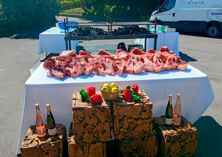 Show cooking asador de txuletas para bodas