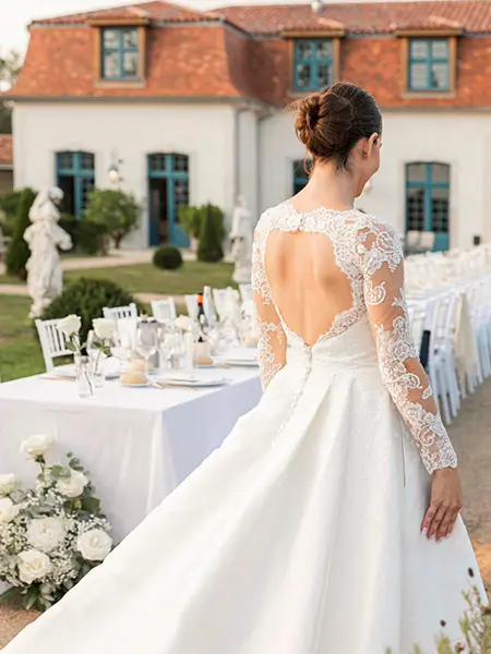 Bride in a wedding dress